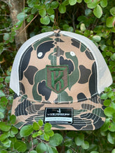 Load image into Gallery viewer, KT Team Livin’ Hooked Old School Camo Hat w/KT Team Embroidered Logo Patch