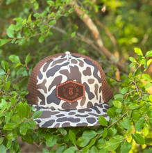 Load image into Gallery viewer, KT Team Lost Hat Co. Slate Old's Cool Slough/Chocolate Hat w/KT Team Leather Patch
