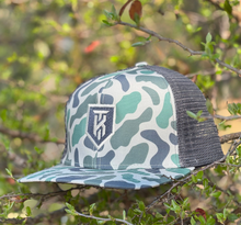 Load image into Gallery viewer, KT Team Lost Hat CO Slate Old's Cool Marsh &amp; Charcoal Hat w/KT Team Embroidered Logo Patch
