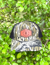 Load image into Gallery viewer, KT Team Lost Hat CO Mossy Oak Treestand Hat w/KT Team Leather Patch
