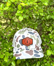 Load image into Gallery viewer, KT Team Lost Hat CO Slate Old's Cool Brackish &amp; Smoke Hat w/KT Team Leather Patch
