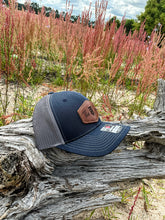 Load image into Gallery viewer, KT Team Navy Richardson 112 Hat w/The KT Team Leather Patch
