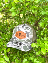 Load image into Gallery viewer, KT Team Richardson 112PFP Marsh Duck Camo Hat w/The KT Team Leather Patch
