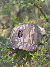 Load image into Gallery viewer, KT Team Mossy Oak Bottomland Short Bill Hat w/KT Team Logo

