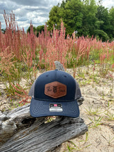 Load image into Gallery viewer, KT Team Navy Richardson 112 Hat w/The KT Team Leather Patch
