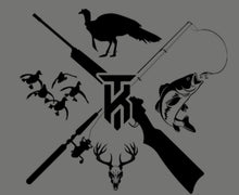 Load image into Gallery viewer, KT Team “HuntLife” Nine Line T-Shirt
