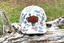 Load image into Gallery viewer, KT Team Lost Hat CO Slate Old's Cool Brackish &amp; Smoke Hat w/KT Team Leather Patch
