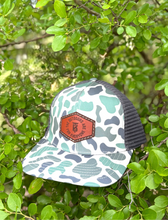 Load image into Gallery viewer, KT Team Lost Hat CO Slate Old's Cool Marsh &amp; Charcoal Hat w/KT Team Leather Patch
