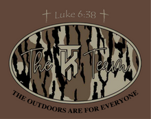 Load image into Gallery viewer, The KT Team “LUKE 6:38” Nine Line T-Shirt
