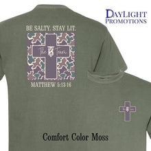 Load image into Gallery viewer, The KT Team “Be Salty, Stay Lit “ Cross T- Shirt
