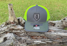 Load image into Gallery viewer, KT Team Charcoal/Neon Yellow Richardson 112 Hat w/KT Team Embroidered Logo
