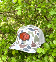 Load image into Gallery viewer, KT Team Lost Hat CO Slate Old's Cool Brackish &amp; Smoke Hat w/KT Team Leather Patch

