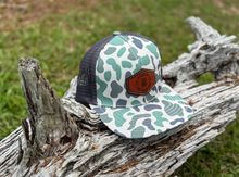 Load image into Gallery viewer, KT Team Lost Hat CO Slate Old's Cool Marsh &amp; Charcoal Hat w/KT Team Leather Patch
