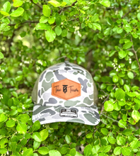 Load image into Gallery viewer, KT Team Richardson 112PFP Marsh Duck Camo Hat w/The KT Team Leather Patch
