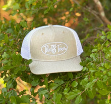 Load image into Gallery viewer, KT Team LOST HAT CO Khaki &amp; White Slate Hat w/The KT Team Embroidered Logo
