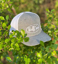 Load image into Gallery viewer, KT Team LOST HAT CO Heather Gray &amp; White Slate Hat w/The KT Team Embroidered Logo

