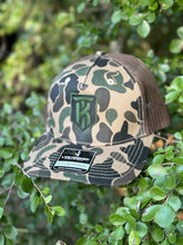 Load image into Gallery viewer, KT Team Livin’ Hooked Old School Camo Hat w/KT Team Embroidered Logo Patch
