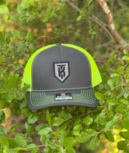Load image into Gallery viewer, KT Team Charcoal/Neon Yellow Richardson 112 Hat w/KT Team Embroidered Logo
