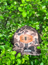 Load image into Gallery viewer, KT Team Richardson 112PFP Bark Duck Camo Hat w/The KT Team Leather Patch
