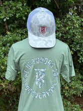 Load image into Gallery viewer, KT Team “The Outdoors Are For Everyone” Camo Logo T-Shirt
