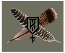 Load image into Gallery viewer, KT Team/C3 “Turkey Feathers ” Nine Line T-Shirt
