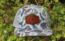 Load image into Gallery viewer, KT Team Lost Hat CO Slate Old's Cool Brackish &amp; Smoke Hat w/KT Team Leather Patch
